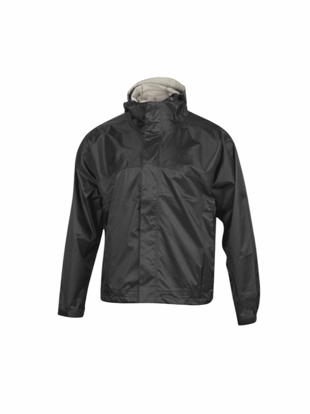Rugged Exposure Men's Waterproof Packable Rain Jacket XS Black